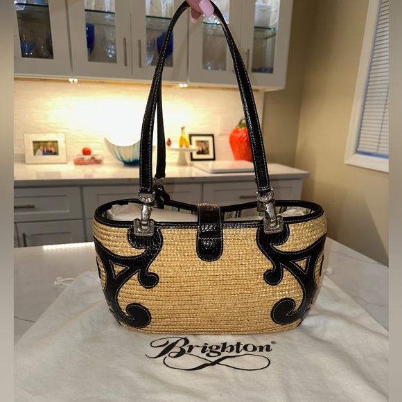 Vintage Brighton Straw Purse - Picture 1 of 12
